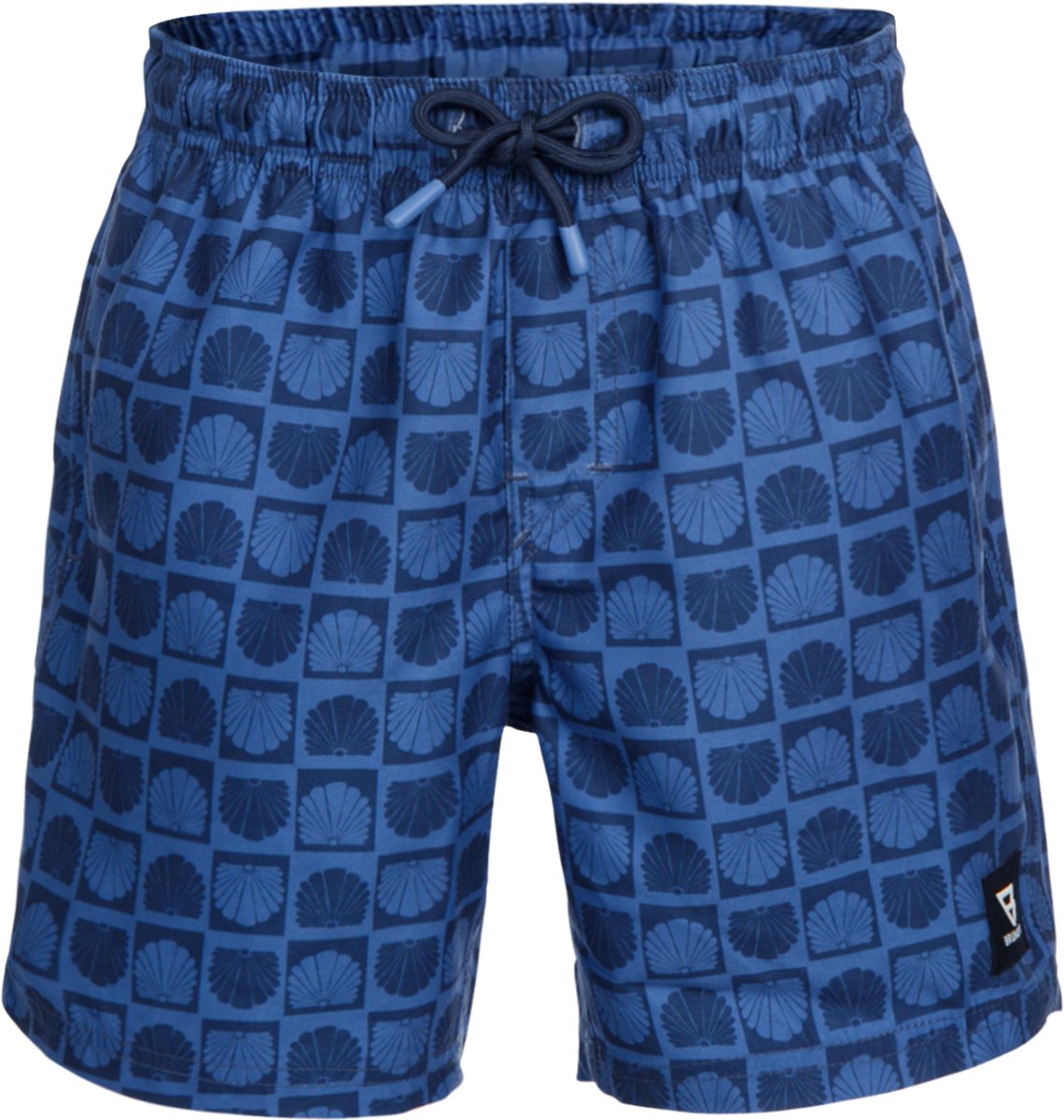Brunotti Cestery-Mini Zwembroek Indigo Jongens- Sportieve Swim Short 4-way stretch Met Zakken 128 Blauw