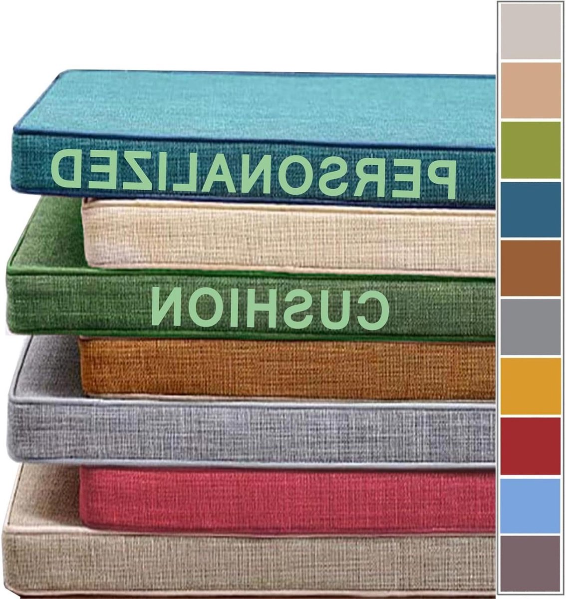 Tuinkussen Bank - Zitkussen Waterdicht - Comfortabel Buiten Zitten - Antislip Onderkant - 120x55x3cm - Donkergrijs