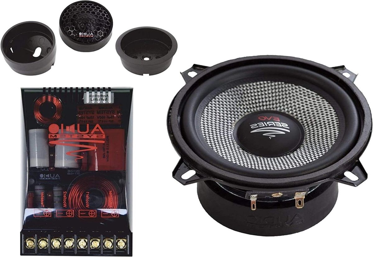 Compo Luidsprekersysteem - Autospeakers Set - Auto Audio Upgrade - 13cm 2-weg Systeem - 55 mm Inbouwdiepte - Zwart