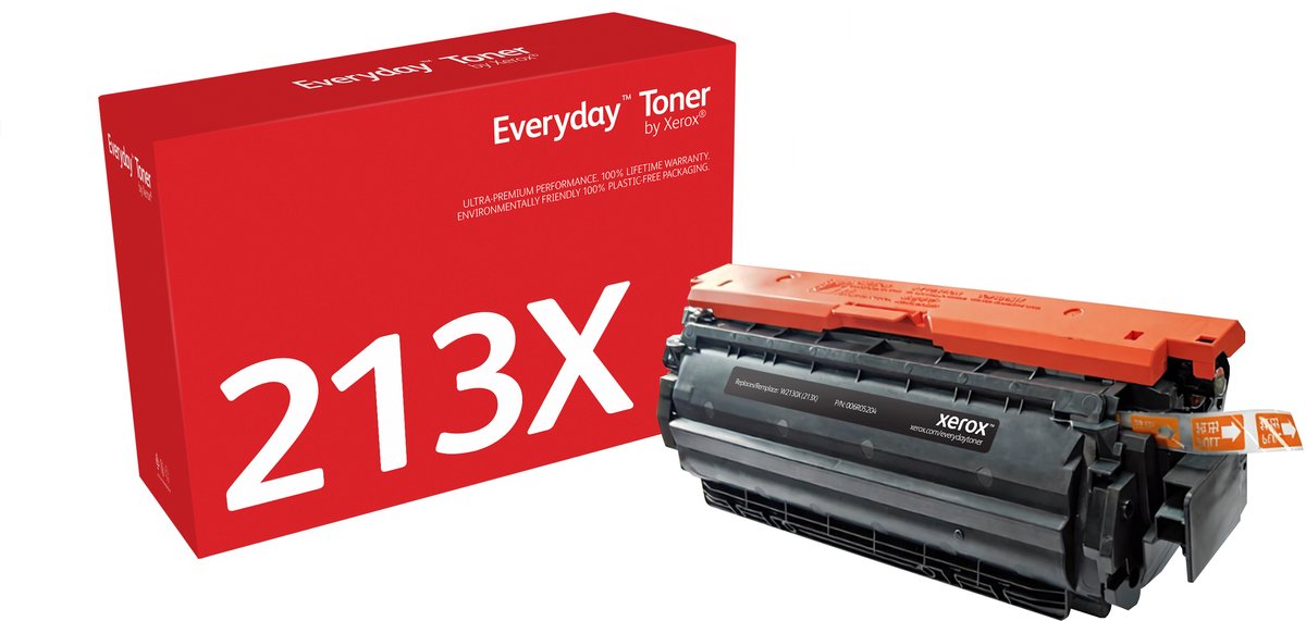 Everyday™ Zwart Toner van Xerox is compatibel met HP 213X (W2130X), Hoge capaciteit