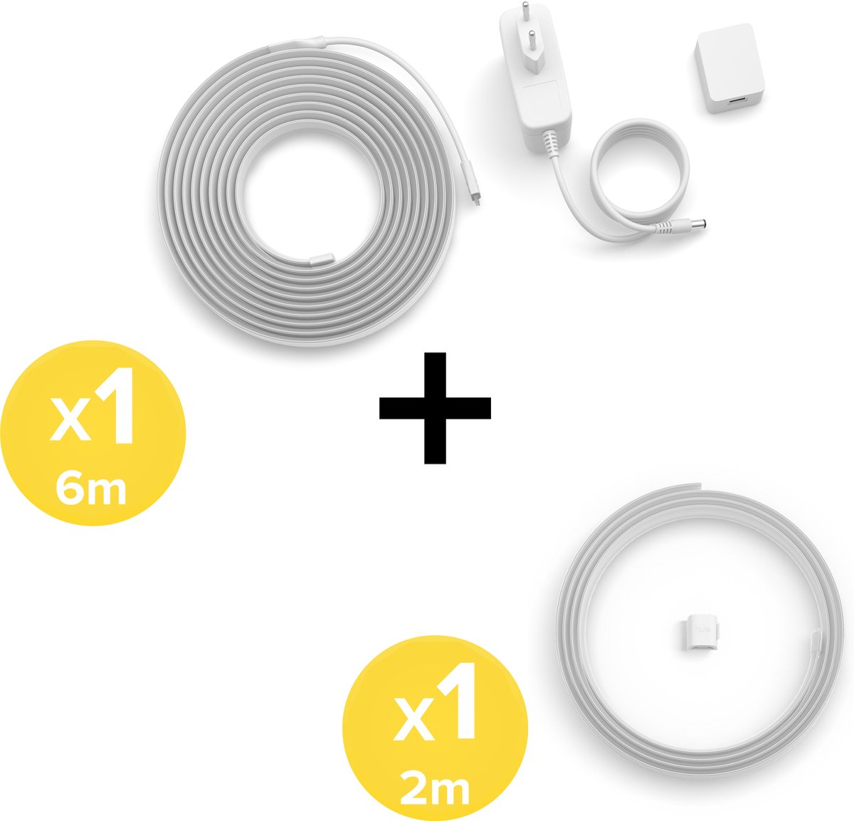 Philips Hue Flux LED strip 8 Meter - Wit en Gekleurd Licht - Light Strip - Incl. Voedingskabel - Hue White and Color Ambiance — afbeelding 3