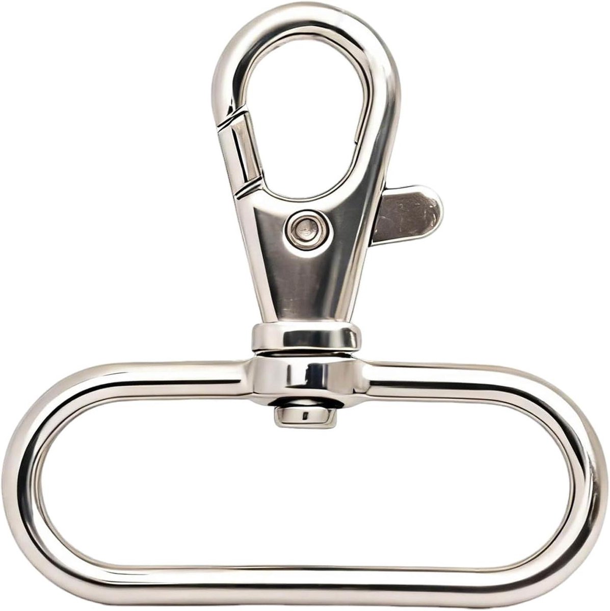 Kreeft Sluitingen Gesp Haak - Sleutelhanger Karabijn - Handtas Accessoires Maken - Veerbelaste Automatische Poort - 15 Stuks 3.8cm - Zilver