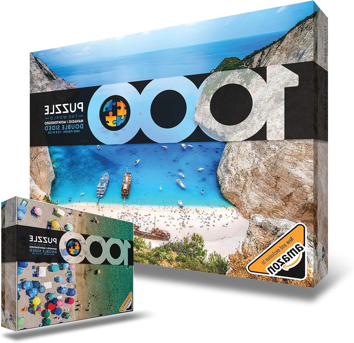 Legpuzzel 1000 stukjes - Volwassen puzzel - Ontspannend tijdverdrijf - Dubbelzijdig ontwerp - 69x50 cm - Strandthema