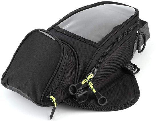 Vt products - Tank Bag - Waterdichte Tanktas - Grote Transparante Venster - Zwart - Motorfiets Rugzak - Geschikt voor Motorrijders - Groot Formaat