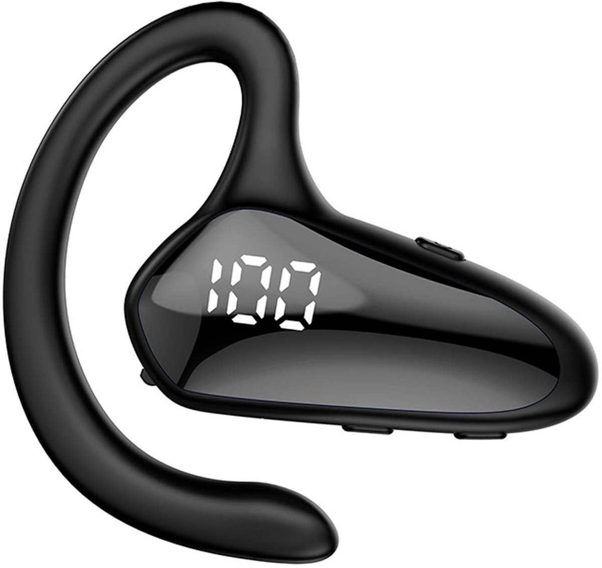 Dailygoody - Draadloze Bluetooth-Oortelefoon - Oordopjes met Beengeleiding - Lichtgewicht - Zwart - Ruisonderdrukking - Lange Batterijduur - Zakelijke..