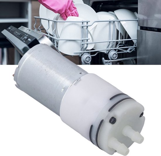 Allecto - Mini-luchtpomp - 12V DC - Olieloze Vacuümpomp - Compact formaat - Elektrische Pompbooster - Voor Waterdispenser en Koffiemachine - Thuisg... van Merkloos — afbeelding 2