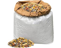Papegaaienvoer 15 kg – Zadenmengeling voor Papegaaien - Met Doppinda’s & Zonnepit - 14 Natuurlijke Ingrediënten - Voordelige Grootverpakking - lutopets