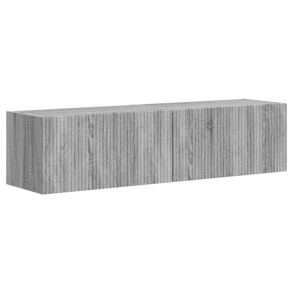 vidaXL - TV - Wandkast - 2 - pcs - Grijs - Sonoma - 60 - x - 31 - x - 29,5 - cm - Bewerkt - hout