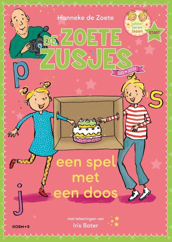 Leren lezen met de Zoete Zusjes - Een spel met een doos - cover