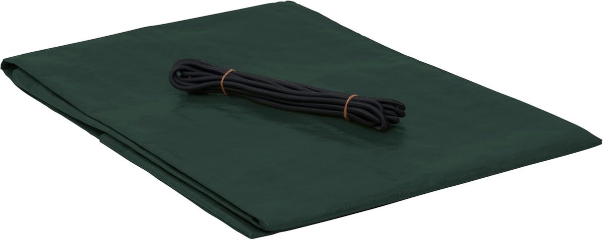 Windhager zandbakhoes, zeildoek voor zandbakken, zandbakhoes met metalen oogjes en elastisch koord, 180 g/m², 1,7 x 1,7 m, 07045, groen, medium 1,7 x 1,7 m
