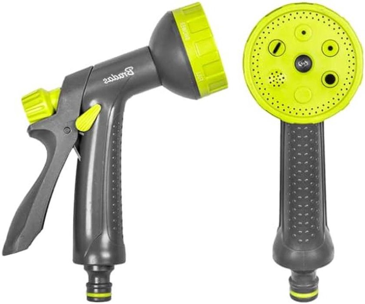 Tuinsproeier 6 functies - Spuitpistool water - Planten water geven - Ergonomische handgreep - 10 x 10 x 5 cm