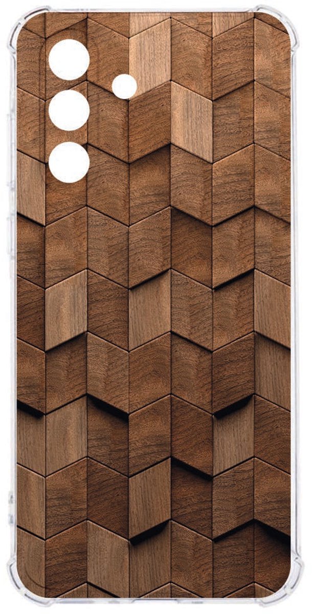 Backcover Hoesje Samsung Galaxy A26 Wooden Cubes Valbestendig