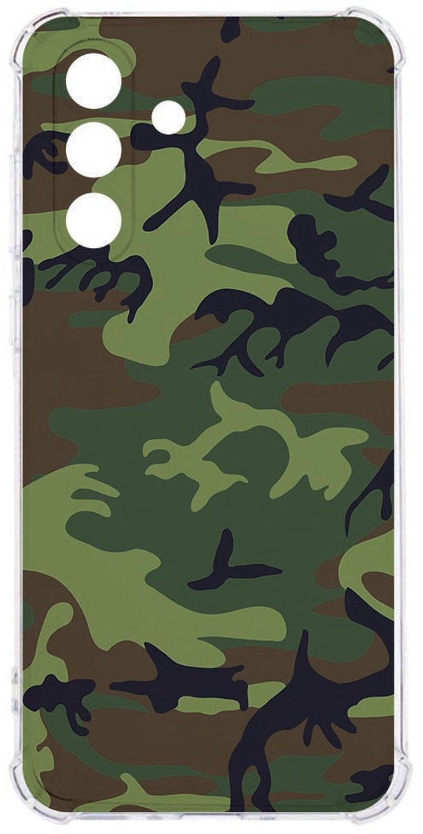 Samsung Galaxy A26 TPU Back Cover Army Dark Valbestendig
