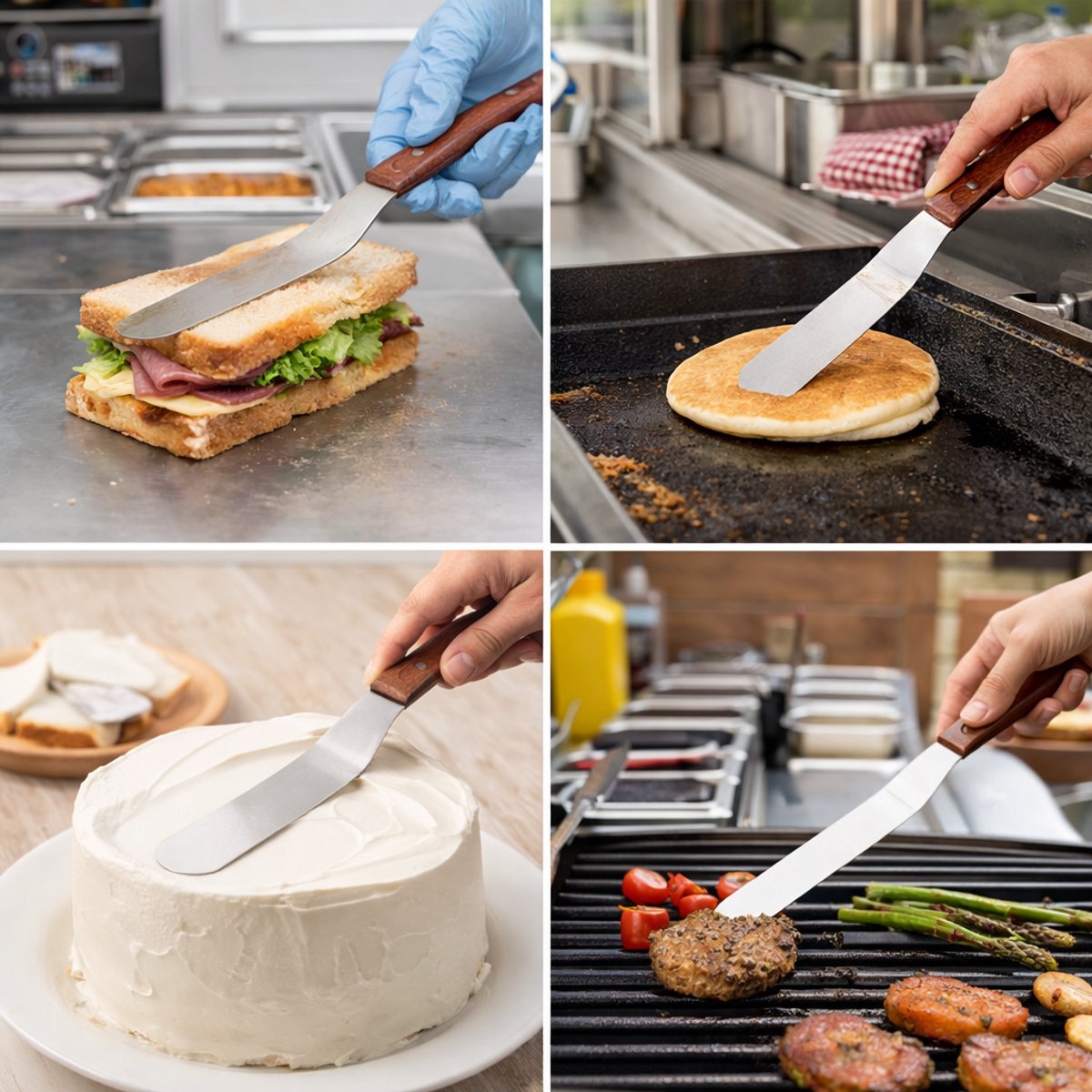 Belux Horeca – RVS Pannenkoekenspatel – Gebakspatel – Cake Spatel – Professionele Keukenspatel voor Horeca & Sandwichbars