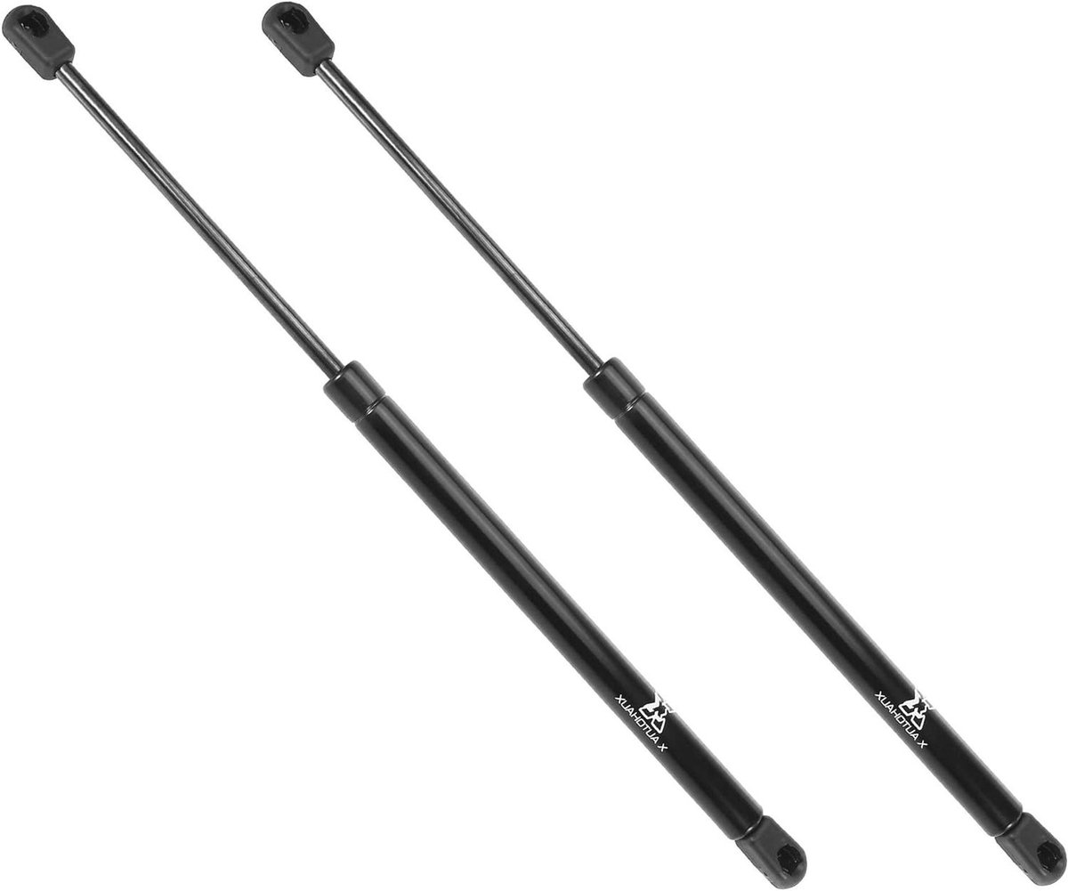 Gasveer set - Universele veren - Ondersteuning voertuigonderdelen - 245N druk per veer - 43 cm uitgeschoven - Zwart