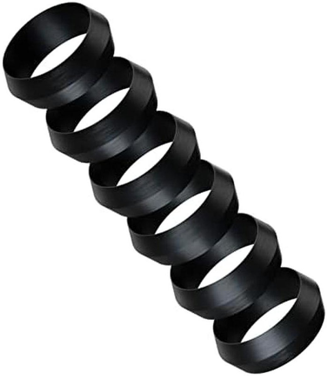 Piramideringen - Dart Accessoires - Dart Prestaties Verbeteren - Ergonomische Vorm - 6 Stuks - Zwart