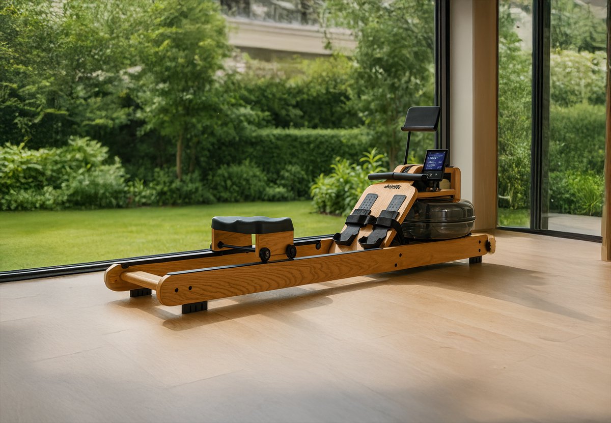 VirtuFit Elite Roeitrainer Waterweerstand Eikenhout Bruin - afbeelding 3