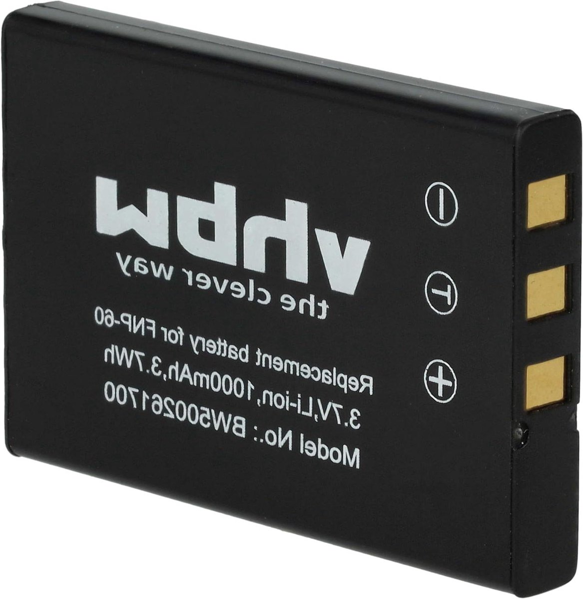 Camera Accu - Reservebatterij Oplaadbaar - Fotograferen Onderweg - Lithium-Ion Technologie - 1000mAh 36V - Zwart