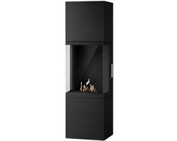 Bio ethanol haard - Mavellino Bio Ethanol Vrijstaand Kachelhaard H140 CM - Bio ethanol zwarte…