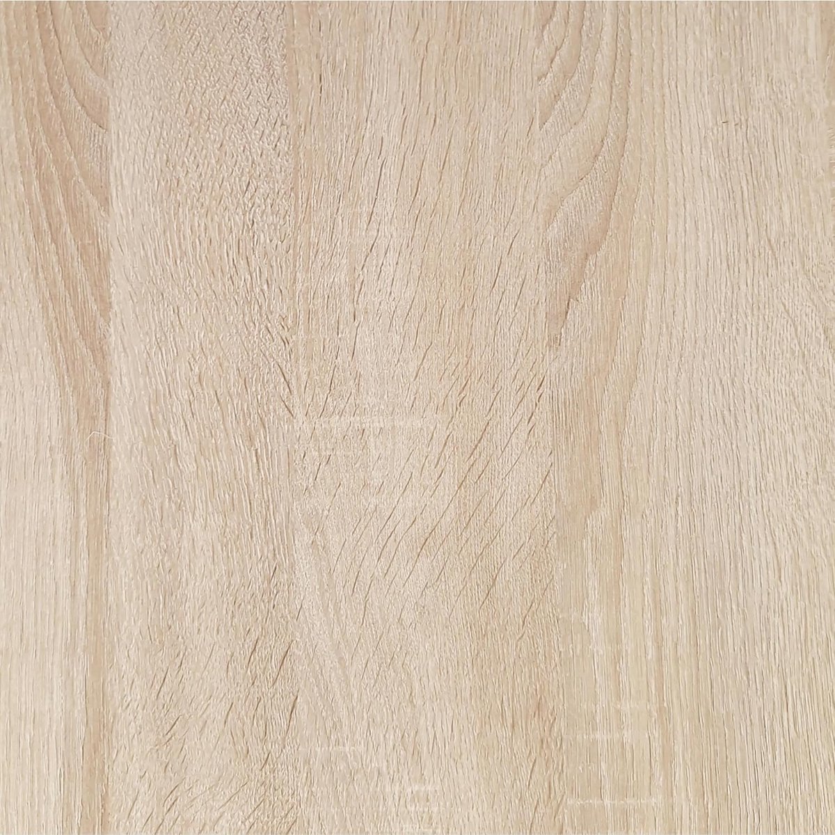 Luxe Ronde Eettafel Zen Oak – Scandinavisch Design met Mat Witte Metalen Poten – Ø 90 cm x 77 cm – Compacte Tafel voor 4 Personen – Eiken Finish