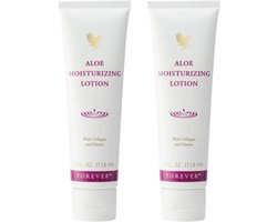 Forever Aloe Moisturizing Lotion – Hydraterende lotion voor gezicht en lichaam – 2 × 118 ml