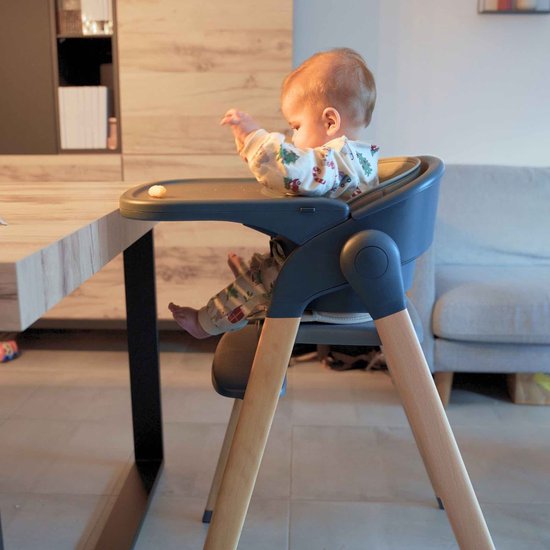 Bo Jungle - Grow With Me High Chair Shady Grey - Verstelbaar - Comfortabel - Ergonomisch van Bo Jungle — afbeelding 5