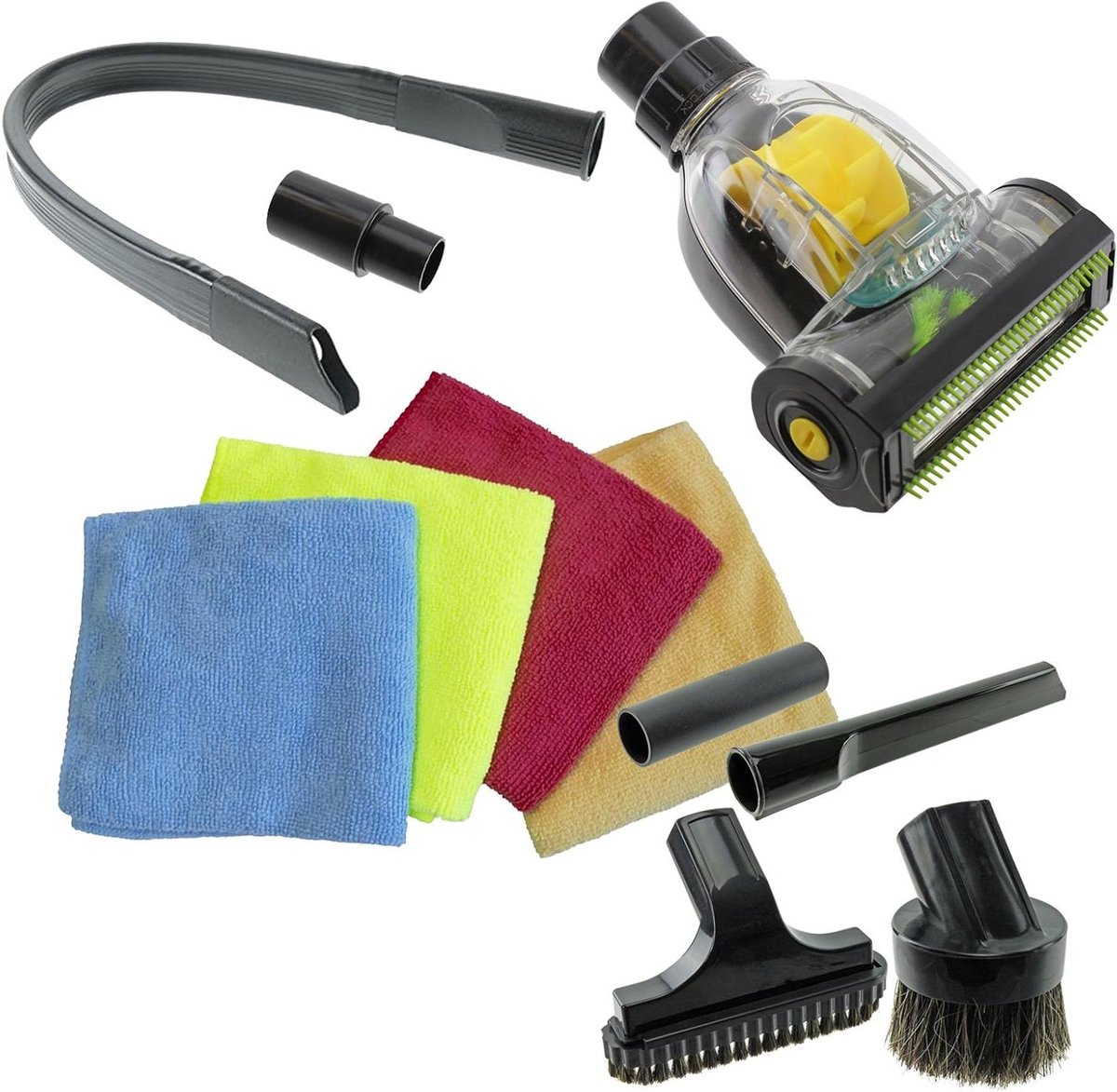 Stofzuiger Accessoires Kit - Reinigingshulpstukken - Grondig Schoonmaken - Universele Koppeling - 32mm 35mm - Zwart
