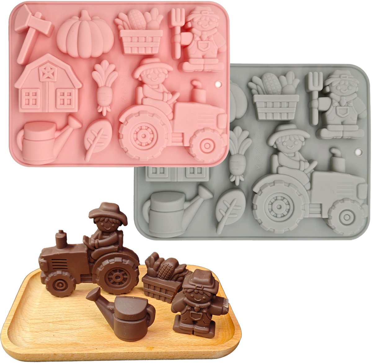 aladdien - 3D Silicone Mold - Chocoladevorm - Flexibel en praktisch - 20.8x15.7cm - Voor cookies en fondant - Perfect voor elke bakliefhebber