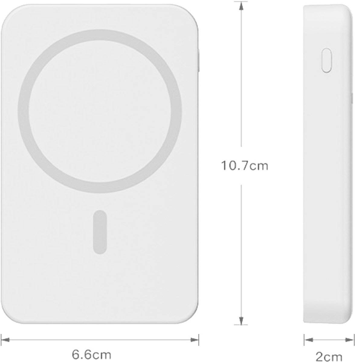 LuminexPro Super Mini Powerbank 10000mAh Snellader Draadloos - afbeelding 2