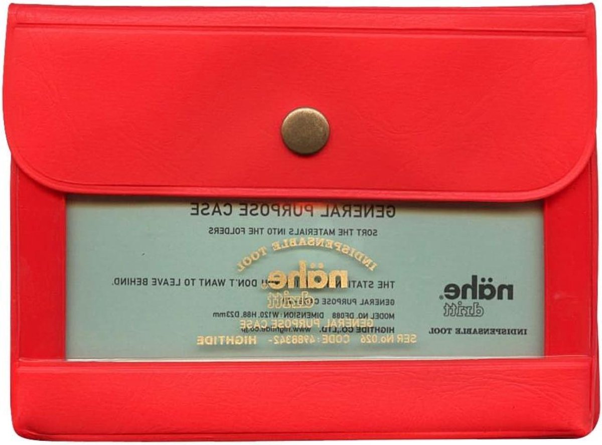 Opberg etui - Pouch houder - Spullen organiseren - Casual stijl - Niet gespecificeerd - Rood