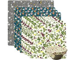 Set van 9 Herbruikbare Bijenwasdoeken - Biologische Bijenwas Doeken - Bijenwas doek - Beeswax wraps - Herbruikbare Voedselverpakking van Biologisch Katoen - Plasticvrije Opslag voor Brood, Kaas & Groenten - 3 Pack Combinatie S/M/L