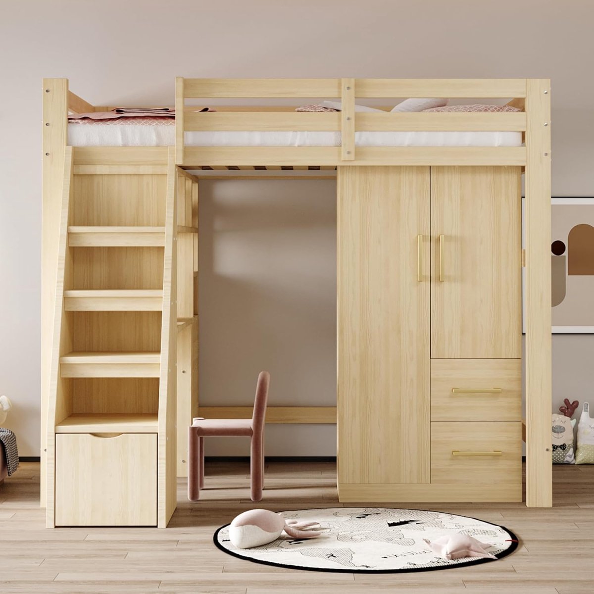 Luxe Kledingkast – 70x40x135 cm – Industrohome