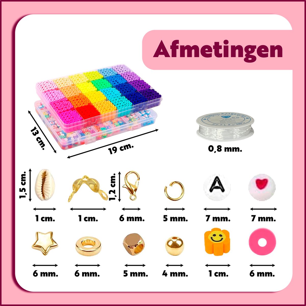 BIEK20 Kralenset XXL - Katsuki & Platte kralen voor armbandjes maken — afbeelding 8