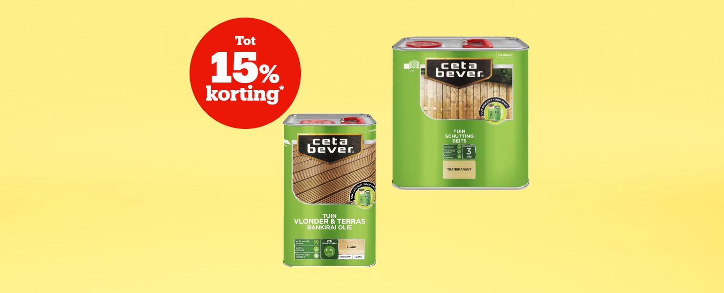 Tot 15% korting*