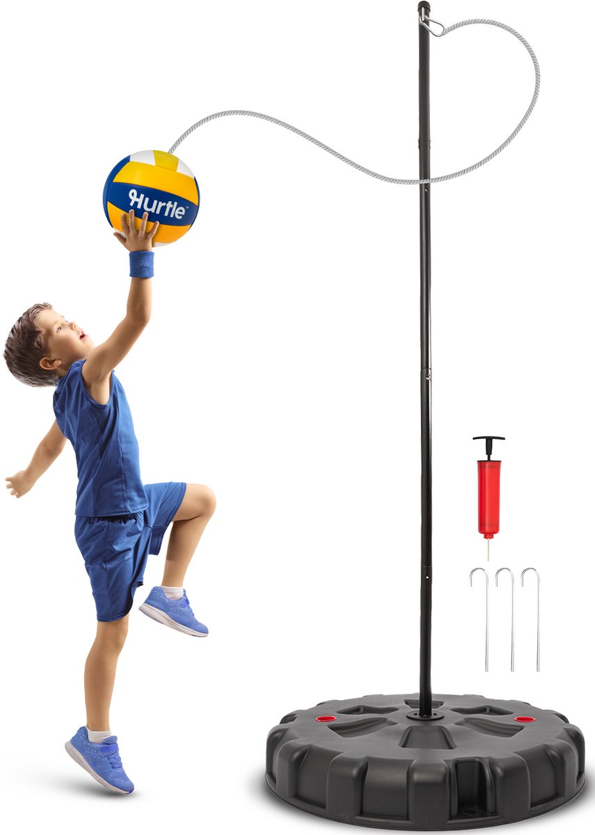 Hurtle Tetherball – Buiten Tetherball Set – Verstelbare Paal van 1,2 tot 2,7 m