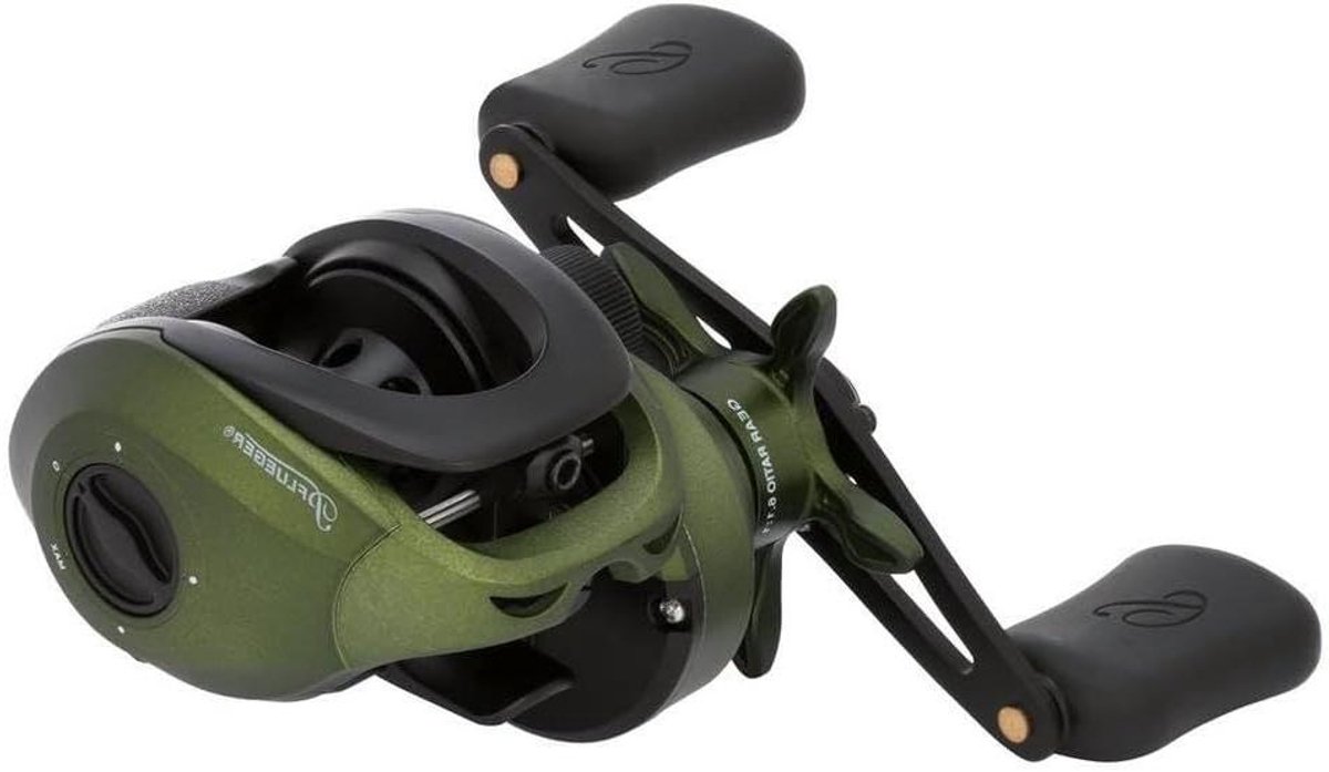 Vismolen Low Profile - Baitcast Reel - Vissen op roofvis - Lichtgewicht grafiet body - 6.1:1 overbrenging - Meerkleurig