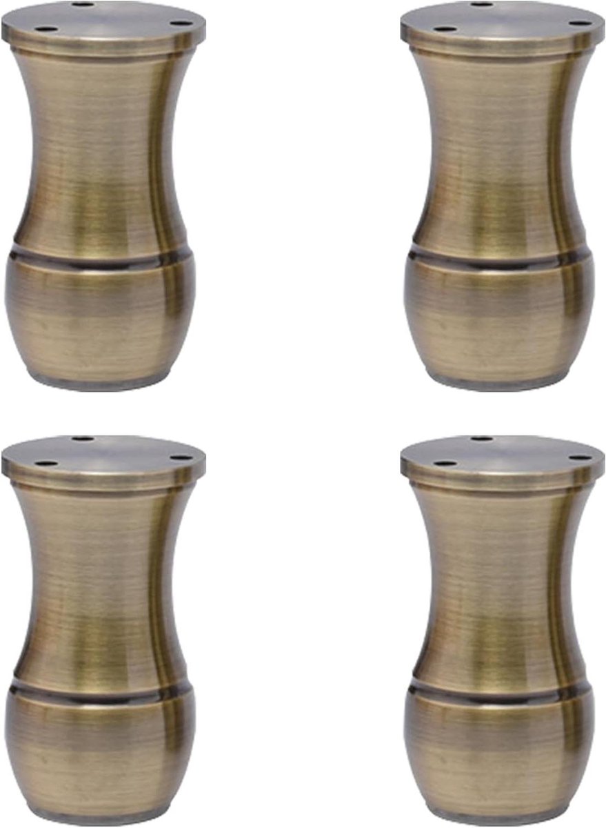 Meubelpoten Set - Bankpoten Kastpoten - Meubels Verhogen - Verstelbaar Aluminium - 8-15 cm - Groen Brons