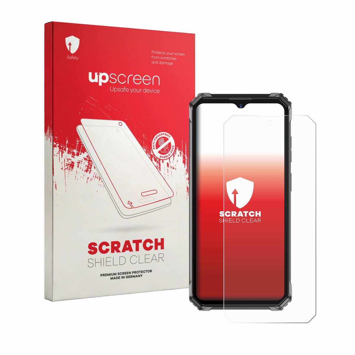 upscreen - Screenprotector voor Oukitel G7 - Folie Beschermfolie transparant