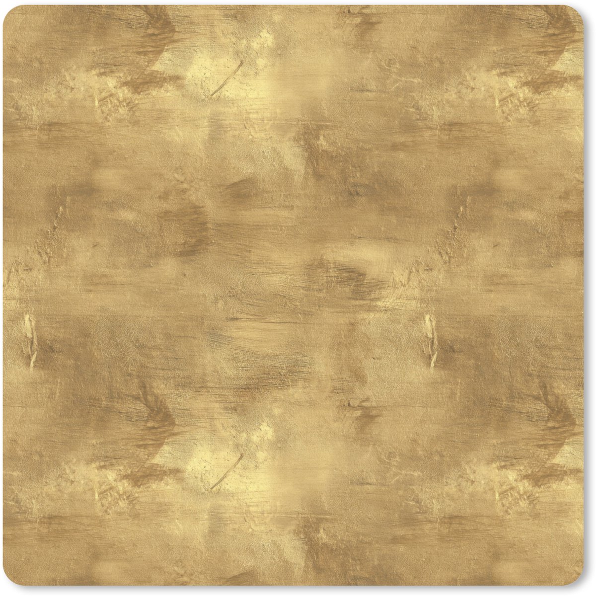 Muismat 30x30 cm - Mousepad Industrieel - Textuur - Goud - Muismatten