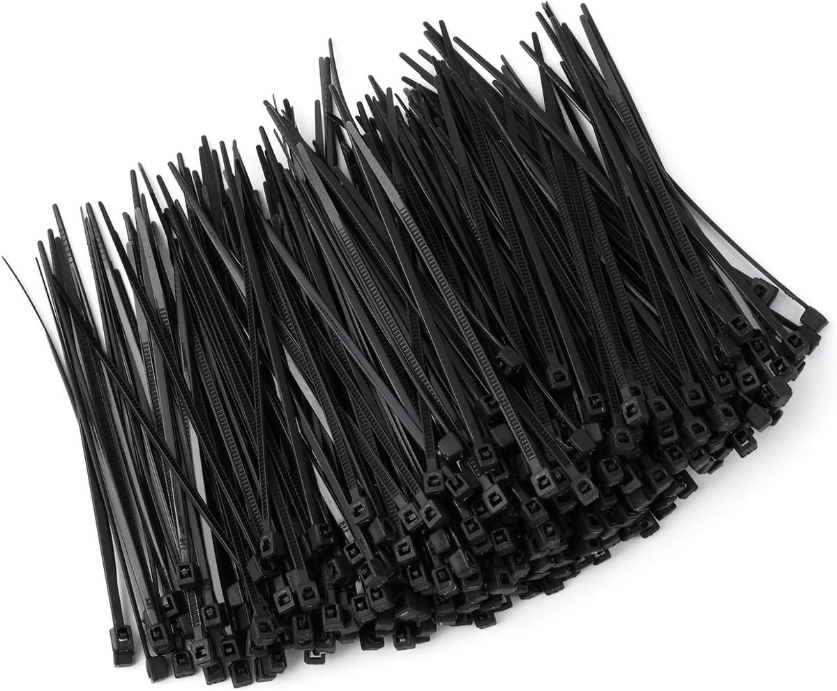 Set van Zelfsluitende Nylon Kabelbinders, Zwart, 80mm x 1.8mm, Sterk en Duurzaam, Ideaal voor Huishoudelijk Gebruik, Tuin en Elektronica (300)