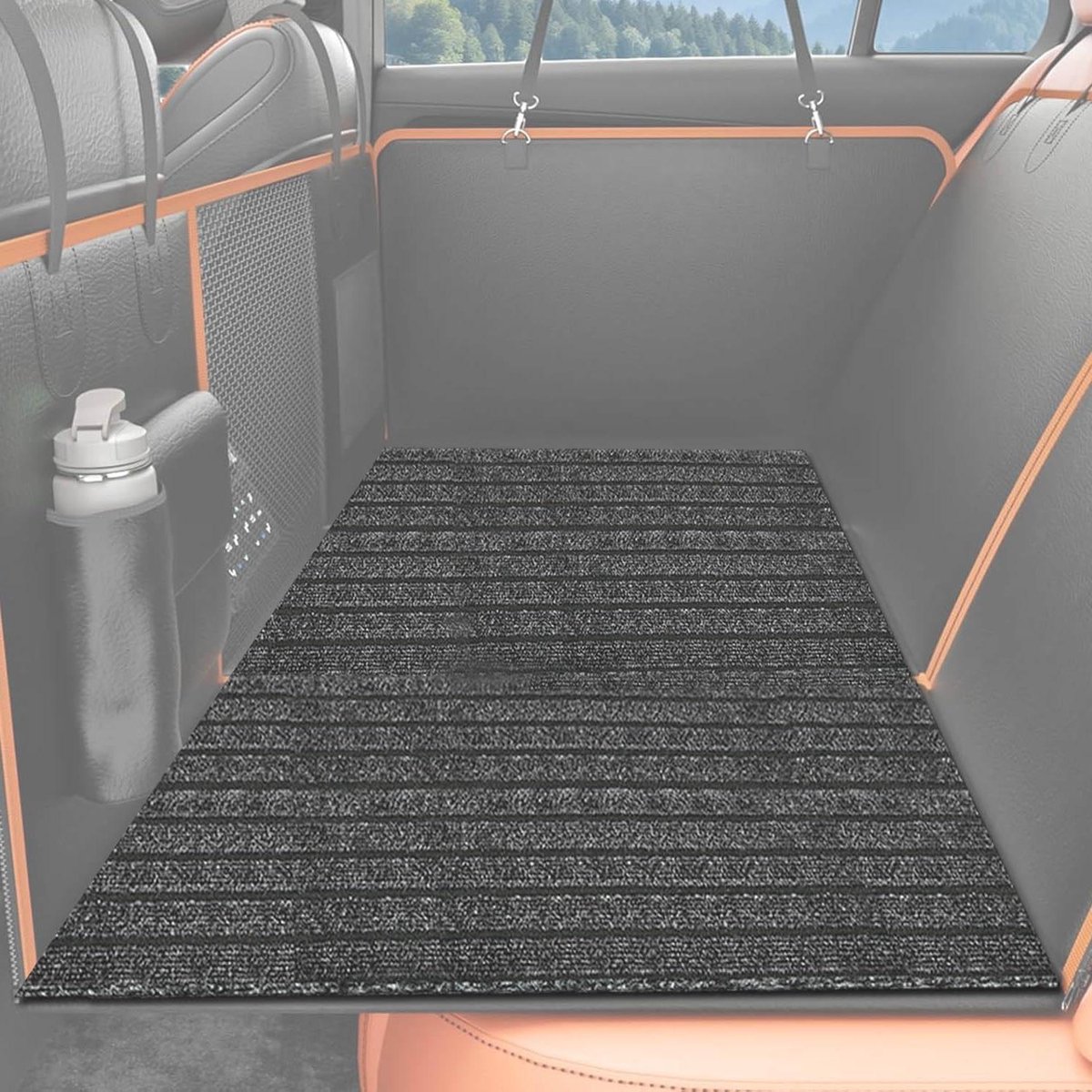 Honden Antislipmat - Auto Bescherming - Veilig Reizen - Waterdichte Achterkant - 130 x 61 cm - Grijs