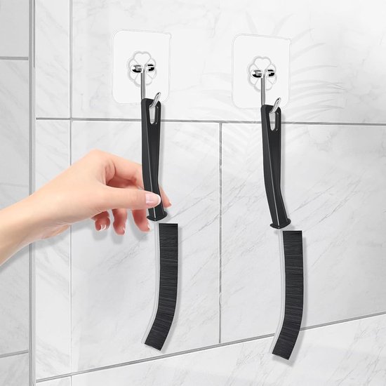 Ergonomische voegborstels voor tegels en badkamers, ideaal voor het reinigen van voegen, wastafels en toiletten - antislip handvat, voegreiniger en voegsnijder, 8 stuks — afbeelding 3