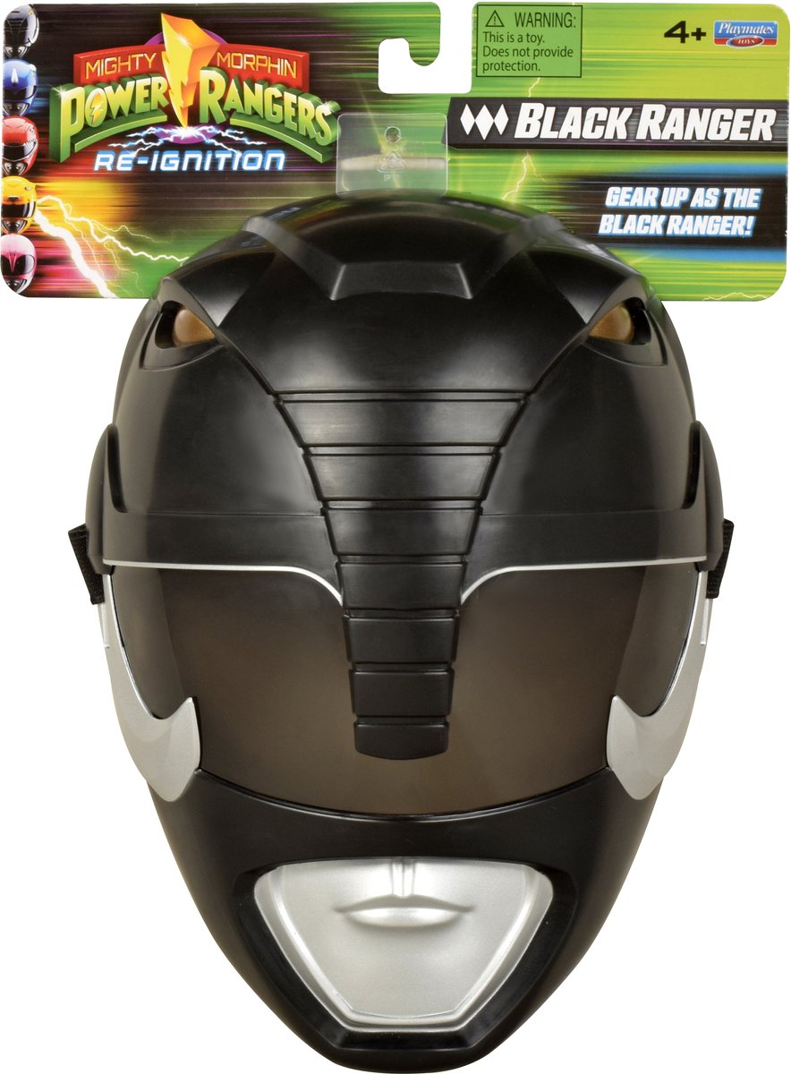 Playmates Power rangers zwart masker