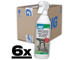 6 x HG - Roestvlekkenverwijderaar Spray - Verwijdert Eenvoudig & Veilig - Zuurvrij - 500 ml - Roestvlekken Verwijderen - Roestverwijderaar - Roestvlekkenreiniger - Roestvlekken Op Tegels - Roestvlekken Op Natuursteen