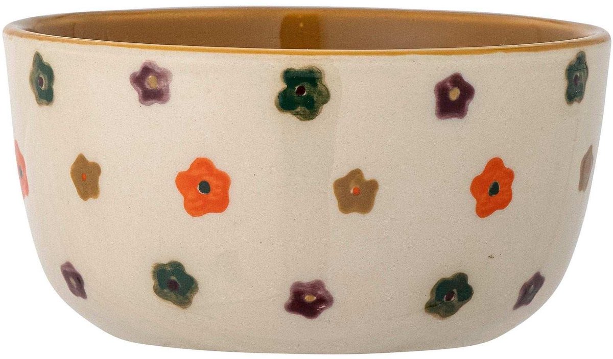 Addy schaal aardewerk beige 12cm