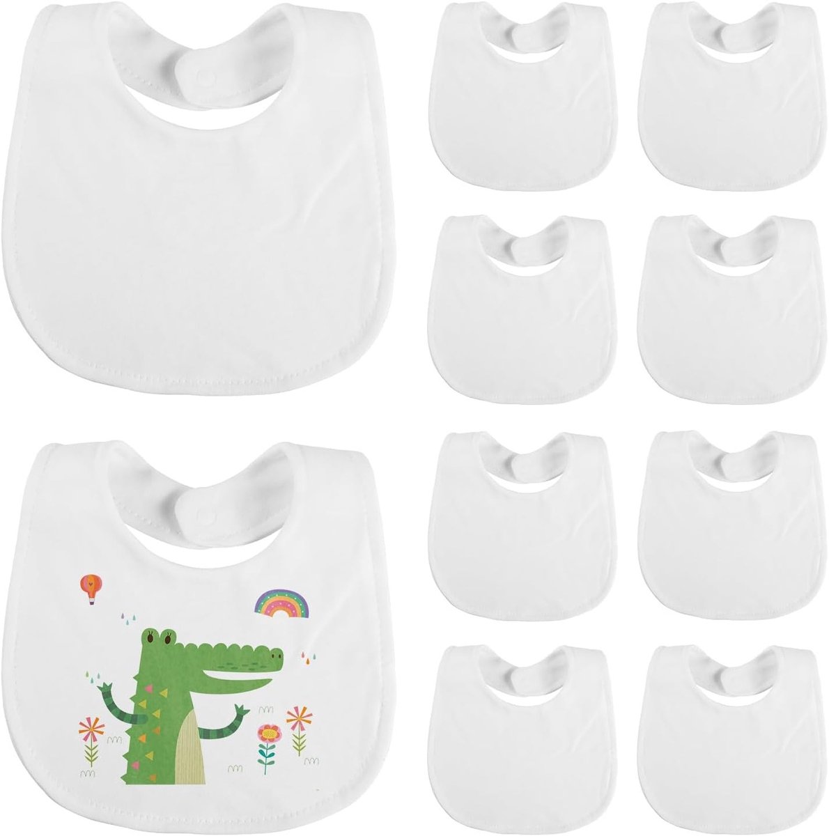Verstelbare Baby Schorten voor Schilderen, Set van 10, Zacht en Huidvriendelijk, Wasbaar, Perfecte Cadeau voor Creatieve Kinderen