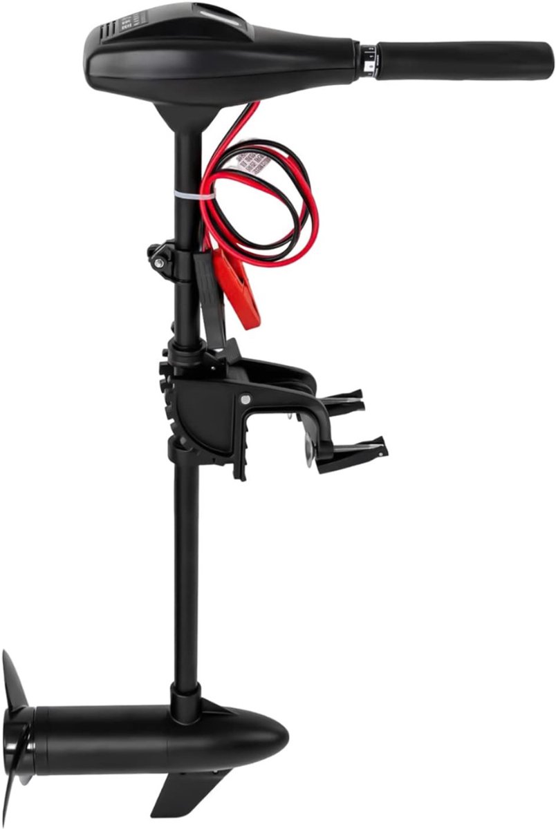 Buitenboordmotor Elektrisch - Buitenboordmotor 12 Volt - Fluistermotor - 18KG - Zwart - 102cm x 41cm x 16cm