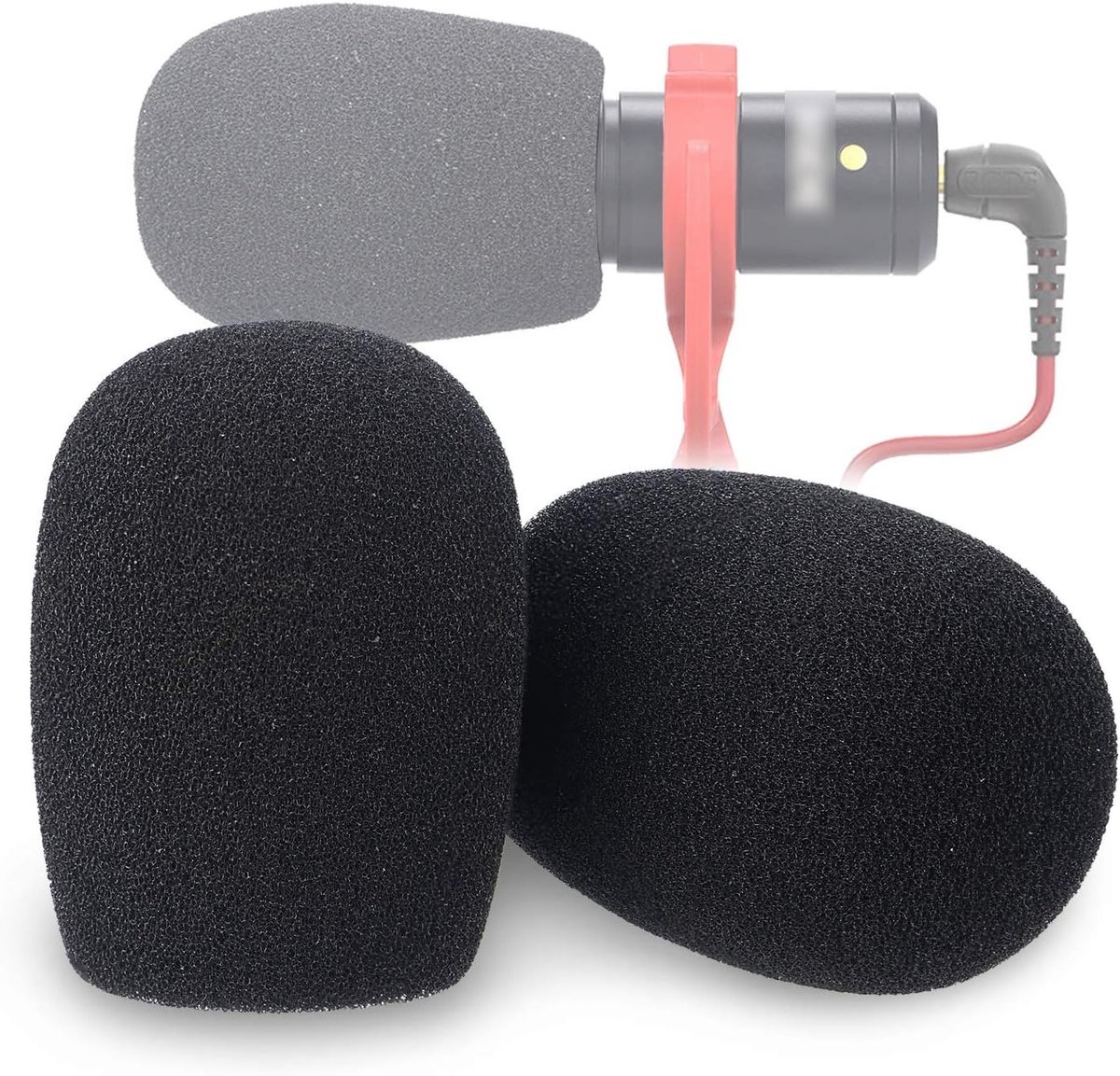 Windscherm van Schuim voor Microfoon en Camera, Geschikt voor Red VideoMicro en VideoMic Me Me-L, Geluidsisolatie en Bescherming