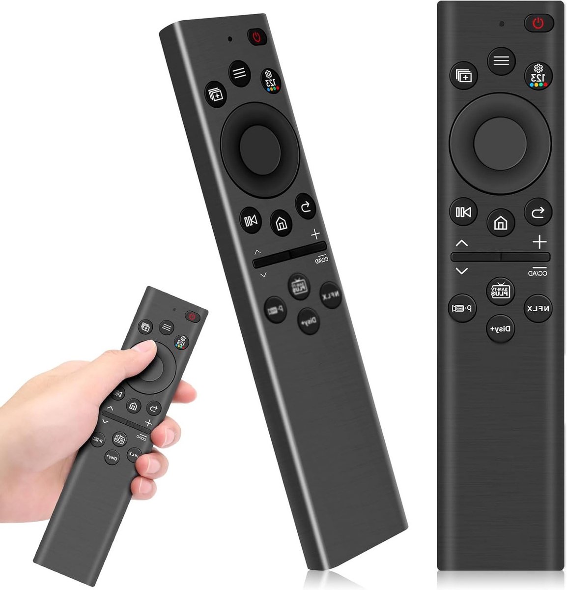 Universele afstandsbediening voor Samsung TV, geschikt voor QLED, OLED, 4K en 8K Smart TV's, met 4 sneltoetsen, 2 stuks