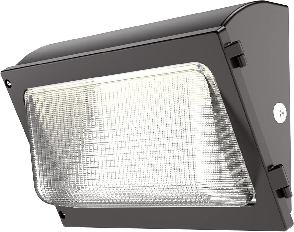 LED Wandlamp - Buitenverlichting Beveiliging - Buiten Verlichten - Glazen Lens - 120 Watt - Zwart